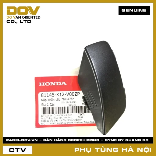 MÃ PHỤ TÙNG : 81145K12V00ZP NẮP KHẨN CẤP *NHA76* — 81145K12V00ZP