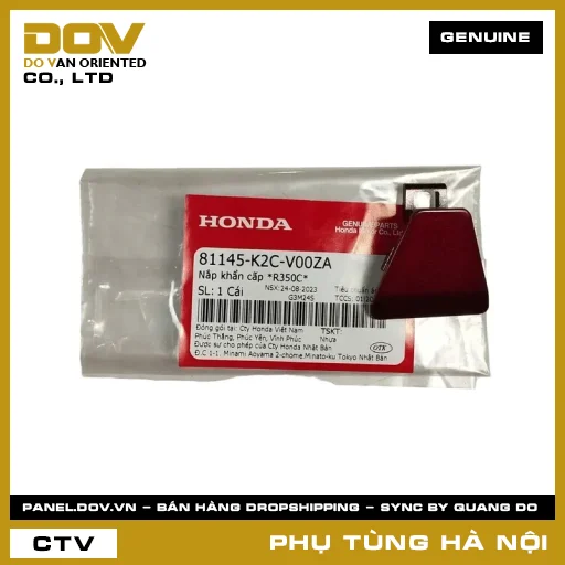 MÃ PHỤ TÙNG : 81145K2CV00ZA NẮP KHẨN CẤP *R350C* — 81145K2CV00ZA