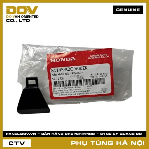 MÃ PHỤ TÙNG : 81145K2CV00ZK NẮP KHẨN CẤP *PB426P* — 81145K2CV00ZK