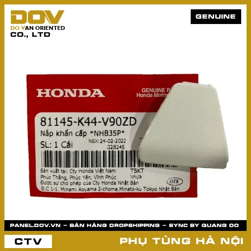 MÃ PHỤ TÙNG : 81145K44V90ZD NẮP KHẨN CẤP *NHB35P* — 81145K44V90ZD