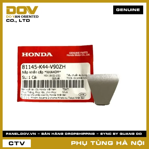 MÃ PHỤ TÙNG : 81145K44V90ZH NẮP KHẨN CẤP *NHA40M* — 81145K44V90ZH