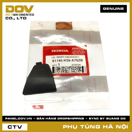 MÃ PHỤ TÙNG : 81145K59A70ZB NẮP KHẨN CẤP *TBLACK* — 81145K59A70ZB