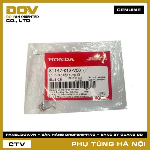 MÃ PHỤ TÙNG : 81147K12V00 LÒ XO NẮP HỘP ĐỰNG ĐỒ — 81147K12V00