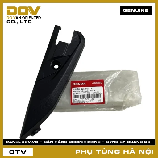 MÃ PHỤ TÙNG : 83420K01900ZA NẮP ỐP ĐỂ CHÂN SAU TRÁI *NH-1* — 83420K01900ZA