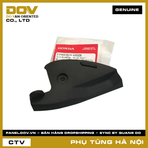 MÃ PHỤ TÙNG : 83460K1NV00ZB ỐP B ĐỂ CHÂN SAU BÊN TRÁI *NH1* — 83460K1NV00ZB