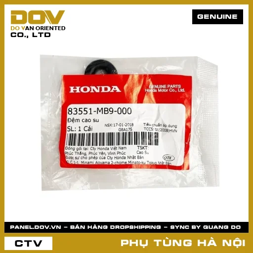 MÃ PHỤ TÙNG : 83551MB9000 ĐỆM CAO SU — 83551MB9000