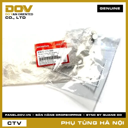 MÃ PHỤ TÙNG : 83642171000 TÚI SÁCH HƯỚNG DẪN SỬ DỤNG — 83642171000