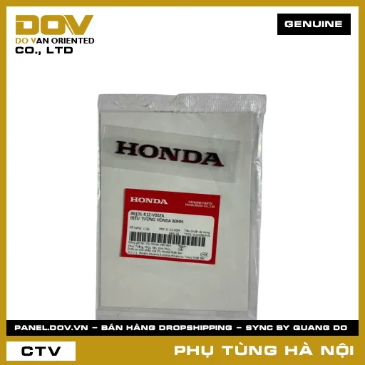 MÃ PHỤ TÙNG : 86101K12V00ZA BIỂU TƯỢNG HONDA 80MM — 86101K12V00ZA