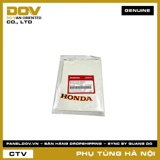 MÃ PHỤ TÙNG : 86101K1WD00ZA TEM HONDA 80MM *R320* — 86101K1WD00ZA