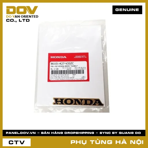 MÃ PHỤ TÙNG : 86101K27V20ZC MÁC CHỮ HONDA 80MM *NHB51* — 86101K27V20ZC