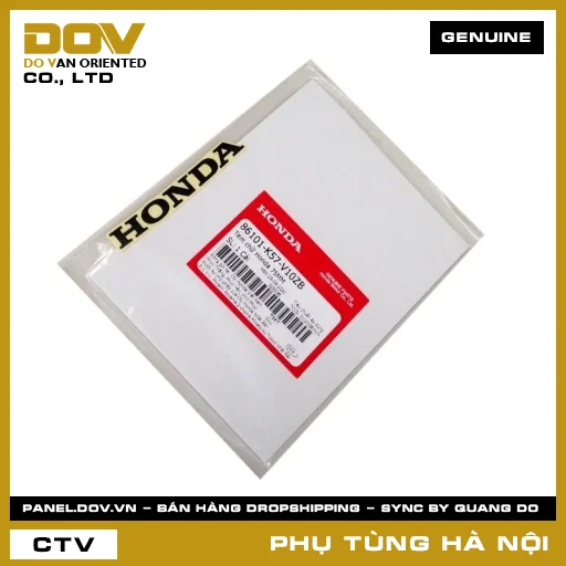 MÃ PHỤ TÙNG : 86101K57V10ZB TEM CHỮ HONDA 75MM — 86101K57V10ZB