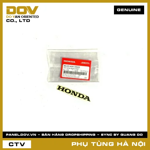 MÃ PHỤ TÙNG : 86103K44V00ZE TEM HONDA 85MM*TYPE2* — 86103K44V00ZE