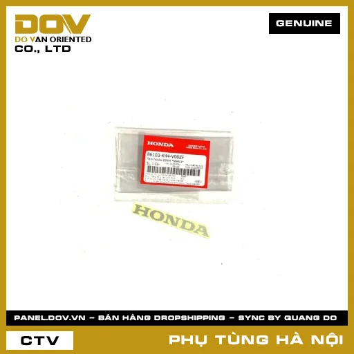MÃ PHỤ TÙNG : 86103K44V00ZF TEM HONDA 85MM *NH411* — 86103K44V00ZF