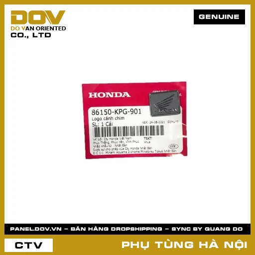MÃ PHỤ TÙNG : 86150KPG901 LOGO CÁNH CHIM — 86150KPG901