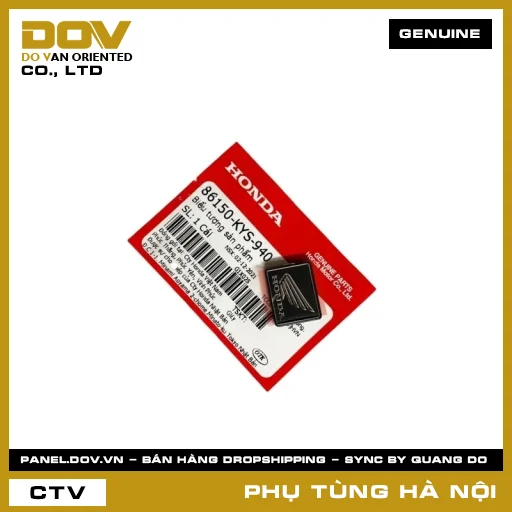 MÃ PHỤ TÙNG : 86150KYS940 BIỂU TƯỢNG SẢN PHẨM — 86150KYS940
