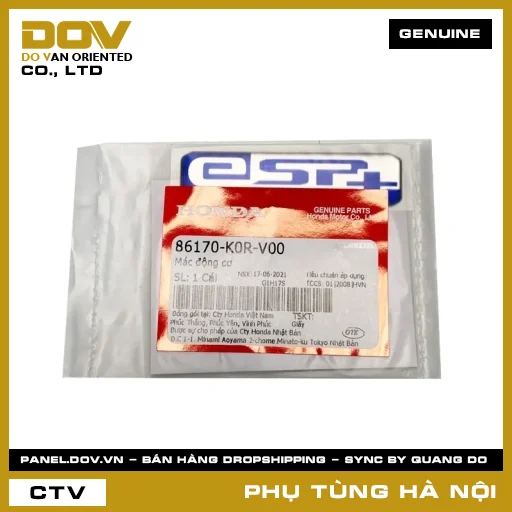 MÃ PHỤ TÙNG : 86170K0RV00 MÁC ĐỘNG CƠ — 86170K0RV00