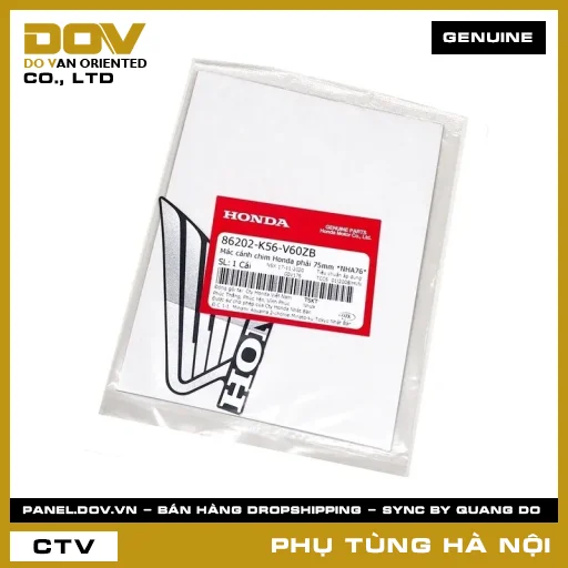 MÃ PHỤ TÙNG : 86202K56V60ZB MÁC CÁNH CHIM HONDA PHẢI 75MM *NHA76* — 86202K56V60ZB
