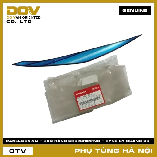 MÃ PHỤ TÙNG : 86641KZLE00ZC TEM MẶT NẠ TRƯỚC PHẢI *NHA69* — 86641KZLE00ZC