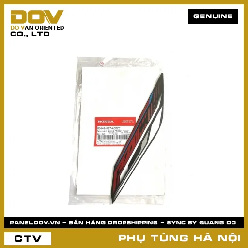 MÃ PHỤ TÙNG : 86642K57AC0ZC TEM A CÁNH YẾM TRÁI *TYPE2* *R340* — 86642K57AC0ZC