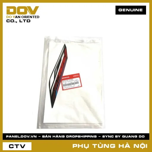 MÃ PHỤ TÙNG : 86642K57AC0ZD TEM A CÁNH YẾM TRÁI *TYPE1* *NHB25* — 86642K57AC0ZD