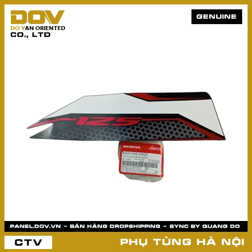 MÃ PHỤ TÙNG : 86642K66VN0ZB TEM ỐP TRƯỚC TRÁI *NHB35P* — 86642K66VN0ZB