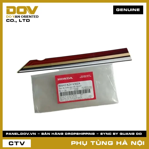 MÃ PHỤ TÙNG : 86642KZVV30ZA TEM ỐP SƯỜN SAU TRÁI *R150* — 86642KZVV30ZA