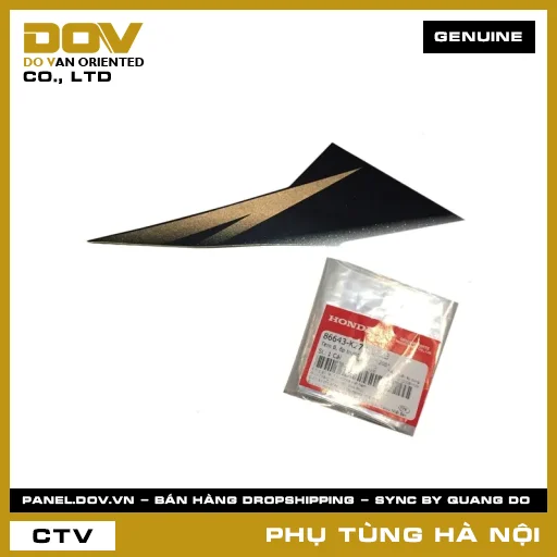 MÃ PHỤ TÙNG : 86643K27V10ZB TEM B, ỐP TRƯỚC PHẢI *Y208* — 86643K27V10ZB