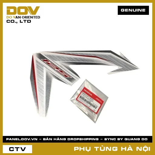MÃ PHỤ TÙNG : 86643K27V60ZC TEM ỐP TRƯỚC PHẢI*NHA62X* — 86643K27V60ZC