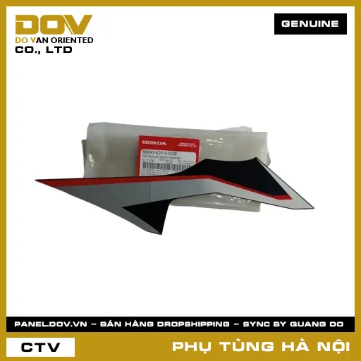 MÃ PHỤ TÙNG : 86643K2PV10ZB TEM ỐP TRƯỚC PHẢI B *NHB25B* — 86643K2PV10ZB