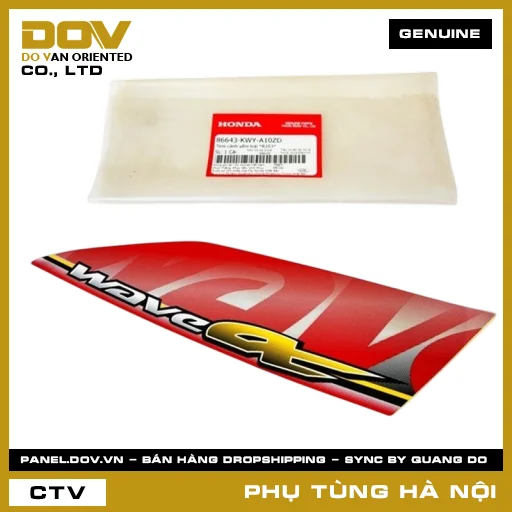 MÃ PHỤ TÙNG : 86643KWYA10ZD TEM CÁNH YẾM TRÁI *R263* — 86643KWYA10ZD