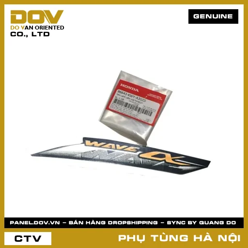 MÃ PHỤ TÙNG : 86643KWYA30ZD TEM CÁNH YẾM TRÁI*NHB25* — 86643KWYA30ZD