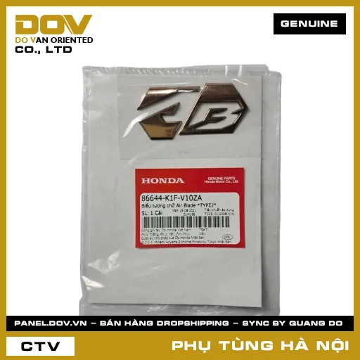 MÃ PHỤ TÙNG : 86644K1FV10ZA BIỂU TƯỢNG CHỮ AIR BLADE *TYPE2* — 86644K1FV10ZA