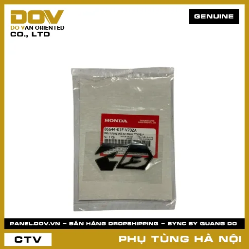 MÃ PHỤ TÙNG : 86644K1FV70ZA BIỂU TƯỢNG CHỮ AIR BLADE *TYPE1* — 86644K1FV70ZA