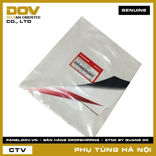 MÃ PHỤ TÙNG : 86644K27V10ZA TEM B ỐP TRƯỚC TRÁI *R340X* — 86644K27V10ZA