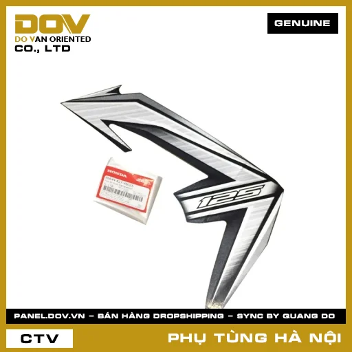 MÃ PHỤ TÙNG : 86644K27V60ZA TEM ỐP TRƯỚC TRÁI*NHA62B* — 86644K27V60ZA