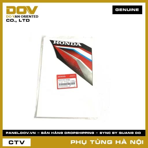 MÃ PHỤ TÙNG : 86644K57AC0ZD TEM B CÁNH YẾM TRÁI *TYPE1* *NHB25* — 86644K57AC0ZD