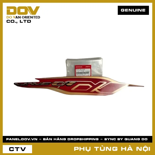 MÃ PHỤ TÙNG : 86644K89V50ZE TEM ỐP SƯỜN PHẢI *R263* — 86644K89V50ZE