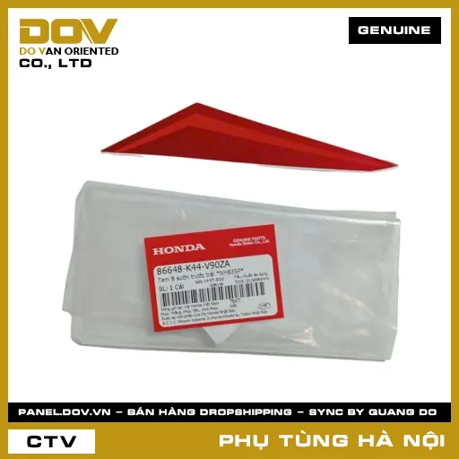 MÃ PHỤ TÙNG : 86648K44V90ZA TEM B SƯỜN TRƯỚC TRÁI *NHB35P* — 86648K44V90ZA