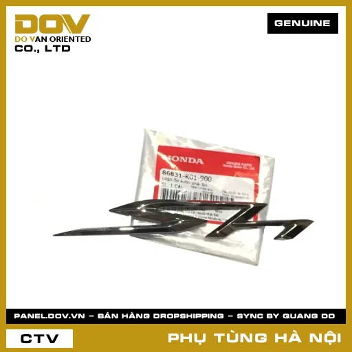 MÃ PHỤ TÙNG : 86831K01900 LOGO ỐP SƯỜN PHẢI SH — 86831K01900