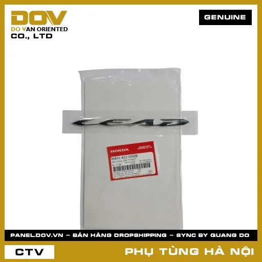 MÃ PHỤ TÙNG : 86831K12V00ZB BIỂU TƯỢNG LEAD *TYPE1* — 86831K12V00ZB