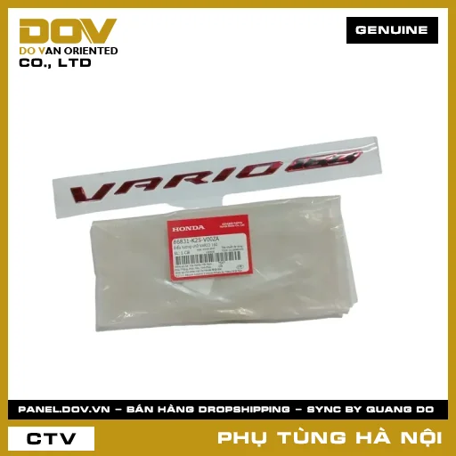 MÃ PHỤ TÙNG : 86831K2SV00ZA BIỂU TƯỢNG CHỮ VARIO 160 — 86831K2SV00ZA