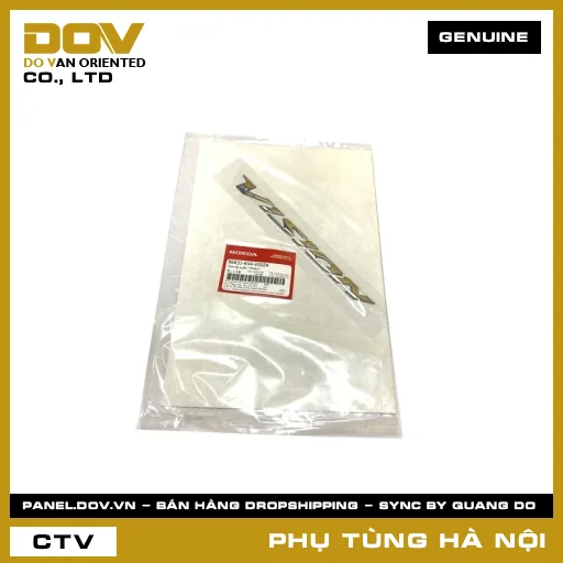 MÃ PHỤ TÙNG : 86831K44V00ZA TEM ỐP SƯỜN *TYPE1* — 86831K44V00ZA