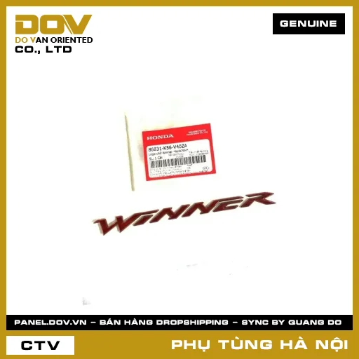 MÃ PHỤ TÙNG : 86831K56V40ZA LOGO CHỮ WINNER *NHA76M* — 86831K56V40ZA