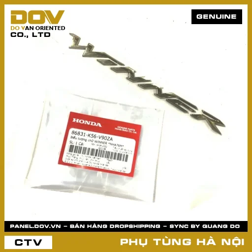 MÃ PHỤ TÙNG : 86831K56V90ZA BIỂU TƯỢNG CHỮ WINNER *NHA76M* — 86831K56V90ZA