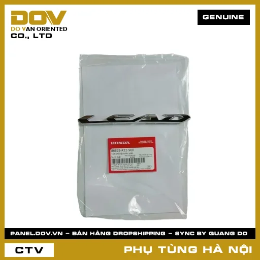 MÃ PHỤ TÙNG : 86832K12900 TEM CHỮ ỐP SƯỜN PHẢI — 86832K12900