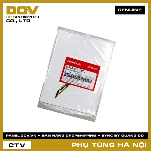 MÃ PHỤ TÙNG : 86833K0SV00ZC MARK CHỮ 150 *NHC26* — 86833K0SV00ZC