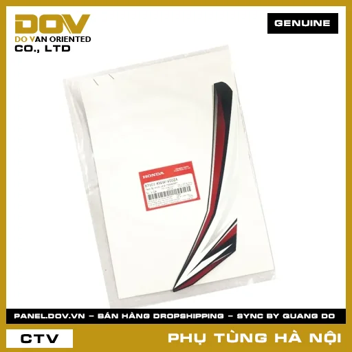 MÃ PHỤ TÙNG : 87101KWWV00ZA TEM ỐP TRƯỚC PHẢI *NHA69P* — 87101KWWV00ZA
