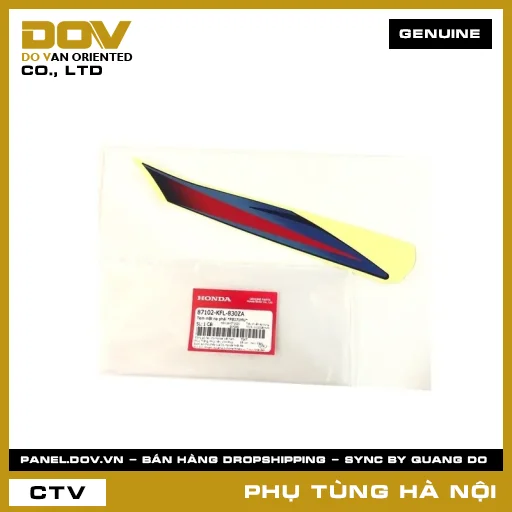 MÃ PHỤ TÙNG : 87102KFL830ZA TEM MẶT NẠ PHẢI *PB171MU* — 87102KFL830ZA