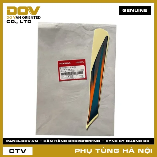 MÃ PHỤ TÙNG : 87102KFL830ZB TEM MẶT NẠ PHẢI *B154M* — 87102KFL830ZB