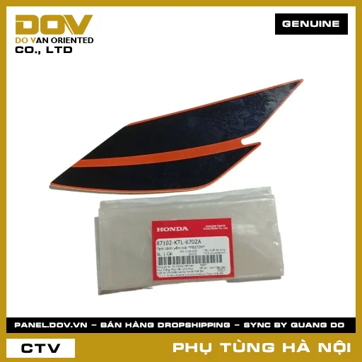 MÃ PHỤ TÙNG : 87102KTL670ZA TEM CÁNH YẾM TRÁI *PB373M* — 87102KTL670ZA